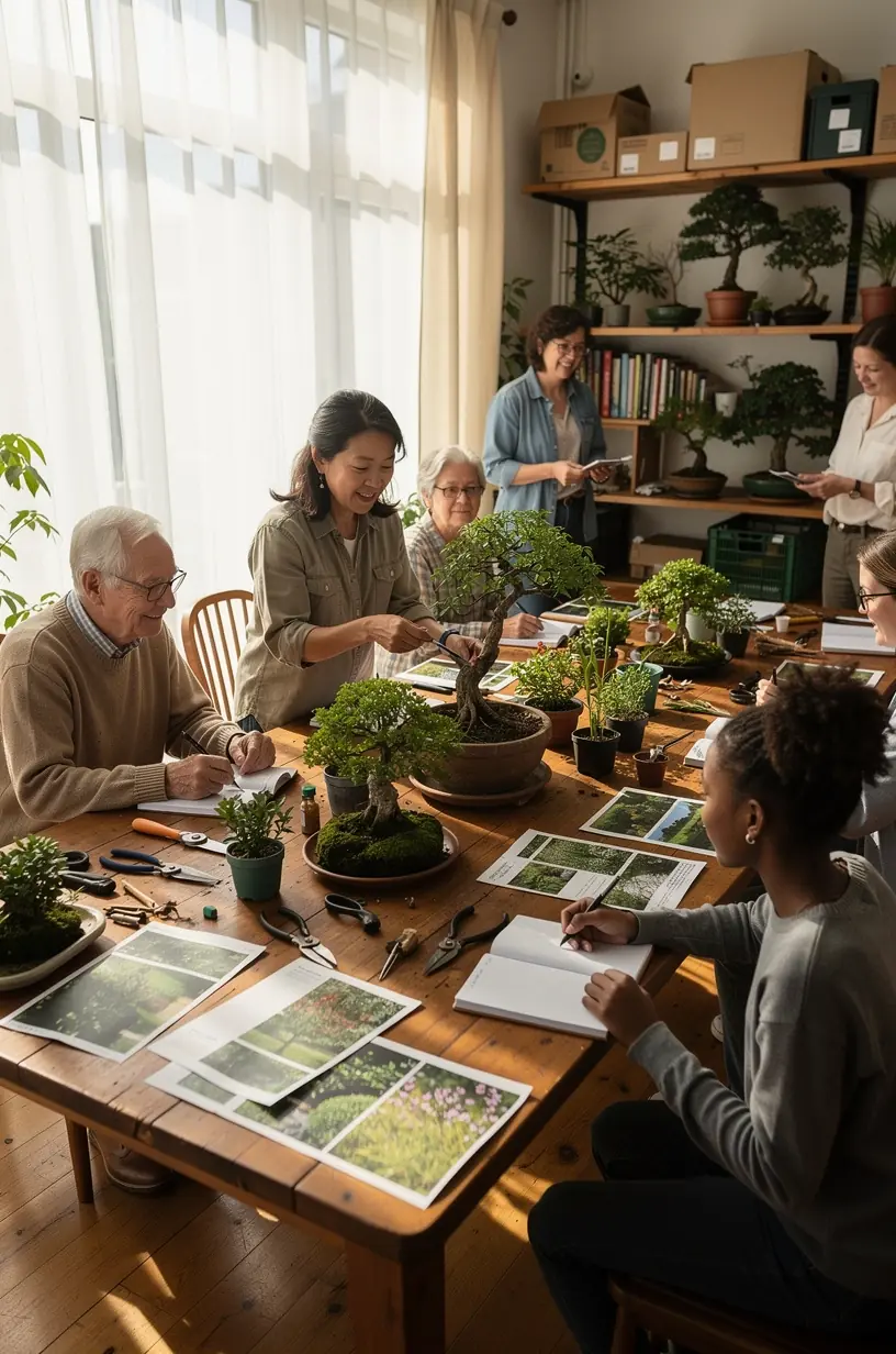 Hands-on organic gardening techniques in a studio